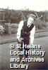 Photograph of an unknown bowler at Rainhill Bowling Club, Lancashire, c. 1890-1920