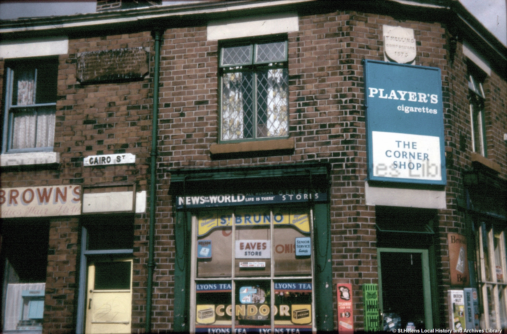 MFZ/201 Colour photographic transparency showing The Corner Shop, Cairo
